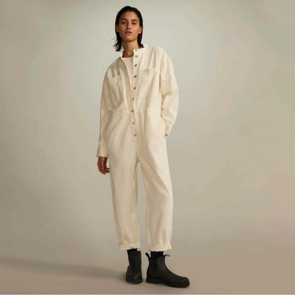 NWT Everlane The Canvas Organic Cotton Coverall Size XL